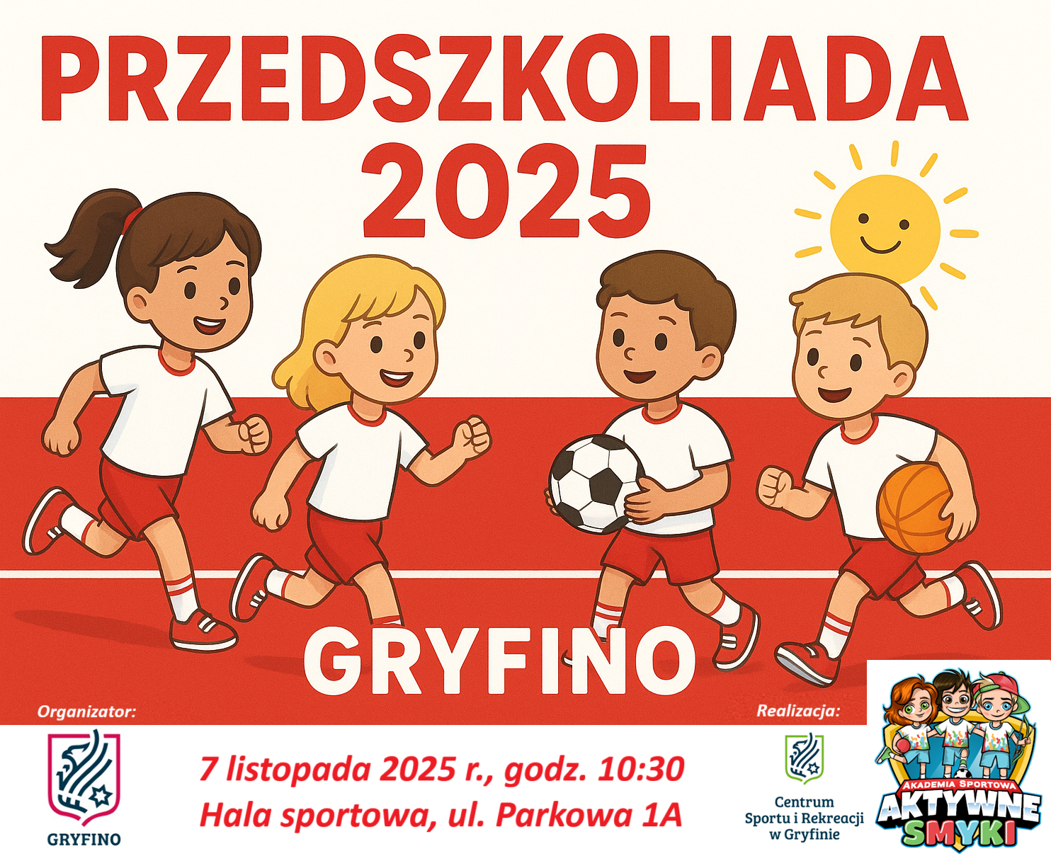PRZEDSZKOLIADA 2025 z logami